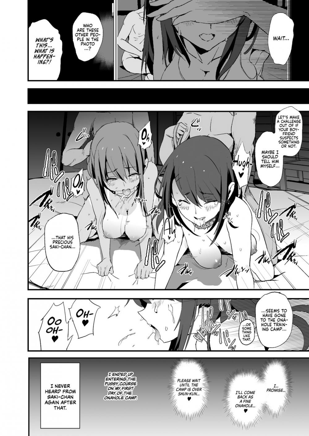 Hentai Manga Comic-It seems your girlfriend is going to the cock sleeve camp-Read-39